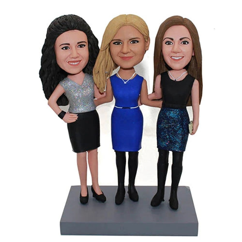 Girlfriends Bobbleheads Sisters for Christmas