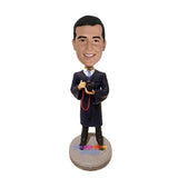 Graduation Custom Bobbleheads with camera Photographer