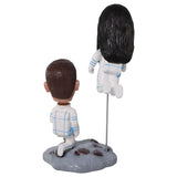 Astronaut Couple Bobblehead Spaceman and Spacewoman Custom figures