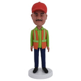 Custom Engineer Bobblehead with red hat
