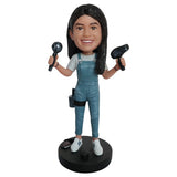 Custom Hairdresser Bobblehead Personalized Hairstylist
