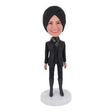 Custom Indian business Bobblehead wearing headscarf