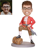 Custom Pirate Bobblehead with machete