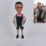 Custom accordion bobblehead from photo