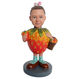 Funny Customized Strawberry Bobblehead unique fruity gift