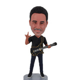 Musician Disco Guitar Bobblehead Custom