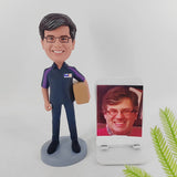 Personalized FedEx Courier Bobblehead