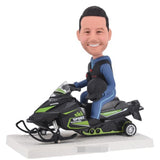 Snowmobile Custom Ski Doo Bobble head Skier skiing