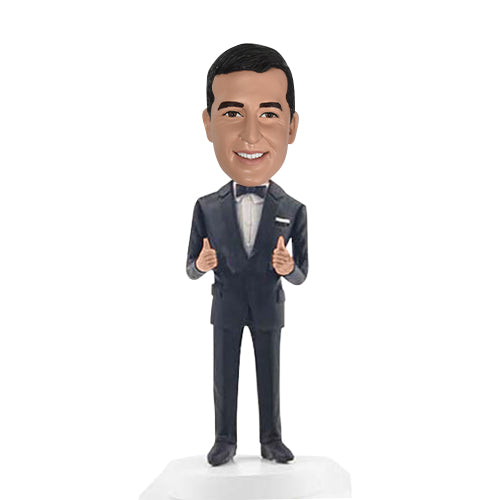 Groomsman Bobbleheads Personalized with Thumb up