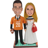 Custom Wedding Bobbleheads for Sports Fans Rugby