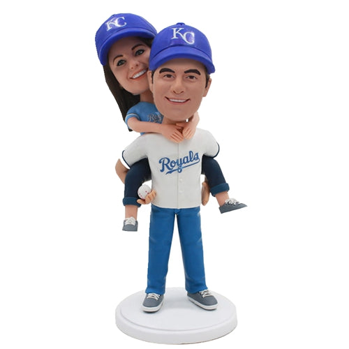 Personalized Dodgers Bobbleheads Baseball Cake Toppers