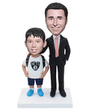 Custom Bobbleheads Dad and Son