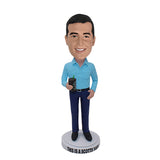 Office Personalized Bobblehead with Starbucks coffee