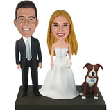 Wedding Custom Bobbleheads with Dog