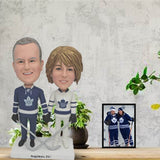 Canada Toronto Maple Leafs Hockey bobbleheads couple