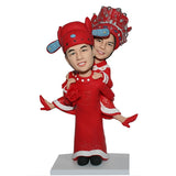 Chinese Traditional Wedding Bobbleheads Custom