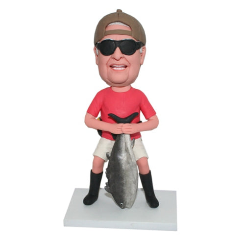 Fisherman Bobblehead Personalized Doll