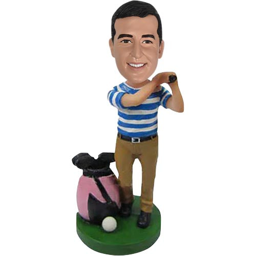 Male Golf player Bobblehead Custom
