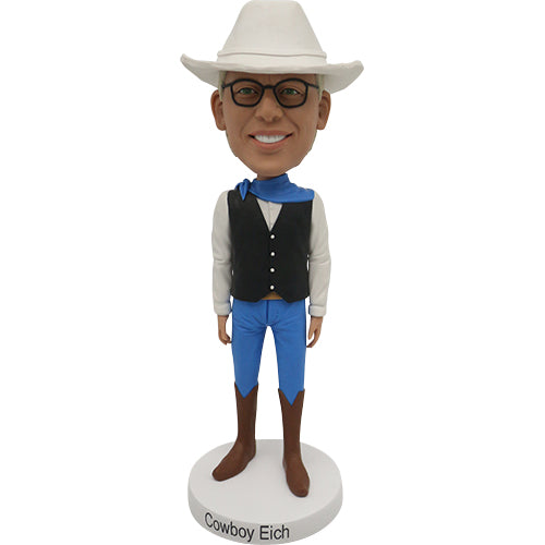Custom Bobblehead Cowboy with Hat and Boots