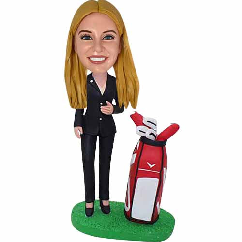 Female Bobblehead Custom for Golfer