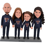 Personalized Family Bobbleheads Holding Hands