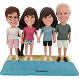 Bobbleheads Custom for Family Dad, Mom and Two Daughters