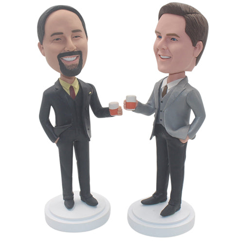 Two Men Personalized Bobbleheads