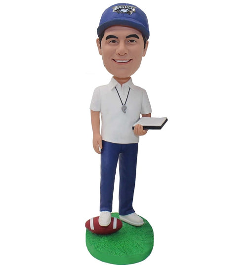 Bobblehead Personalized for Rugby Coach/Referee