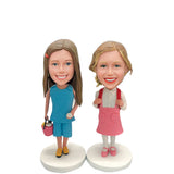 Custom Sisters Bobbleheads for Daughters